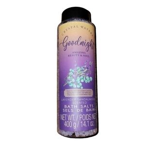 Crystal Waters Luxurious Goodnight Bath Salts lavender sandalwood scented